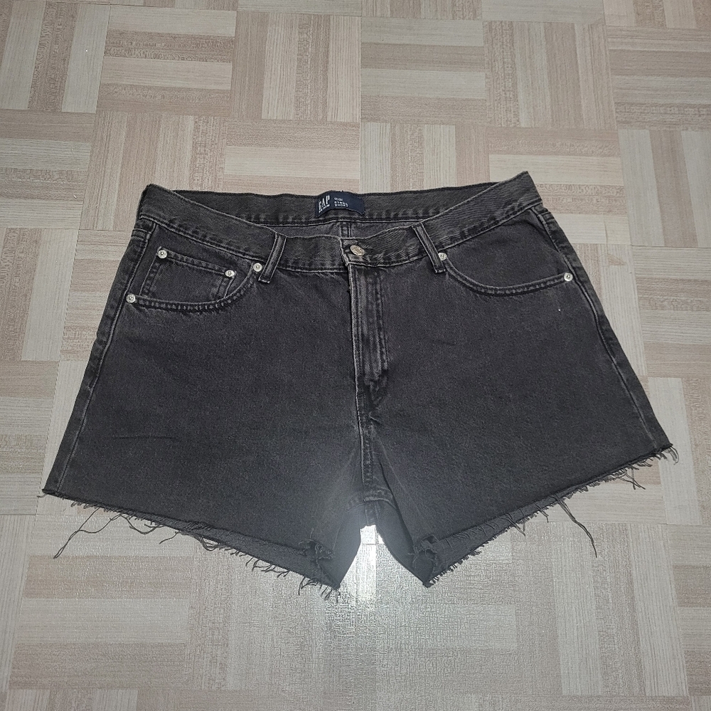 .GAP Charcoal Denim Cut Off Shorts. 12